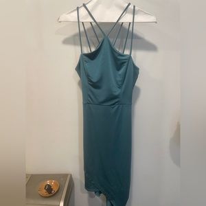 Dress, formal, size small.silk, green